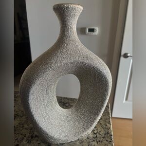 Textured Metallic Vase